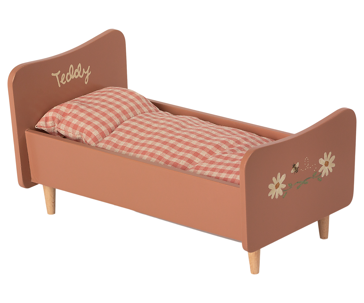 Wooden bed, Teddy mom - Rose