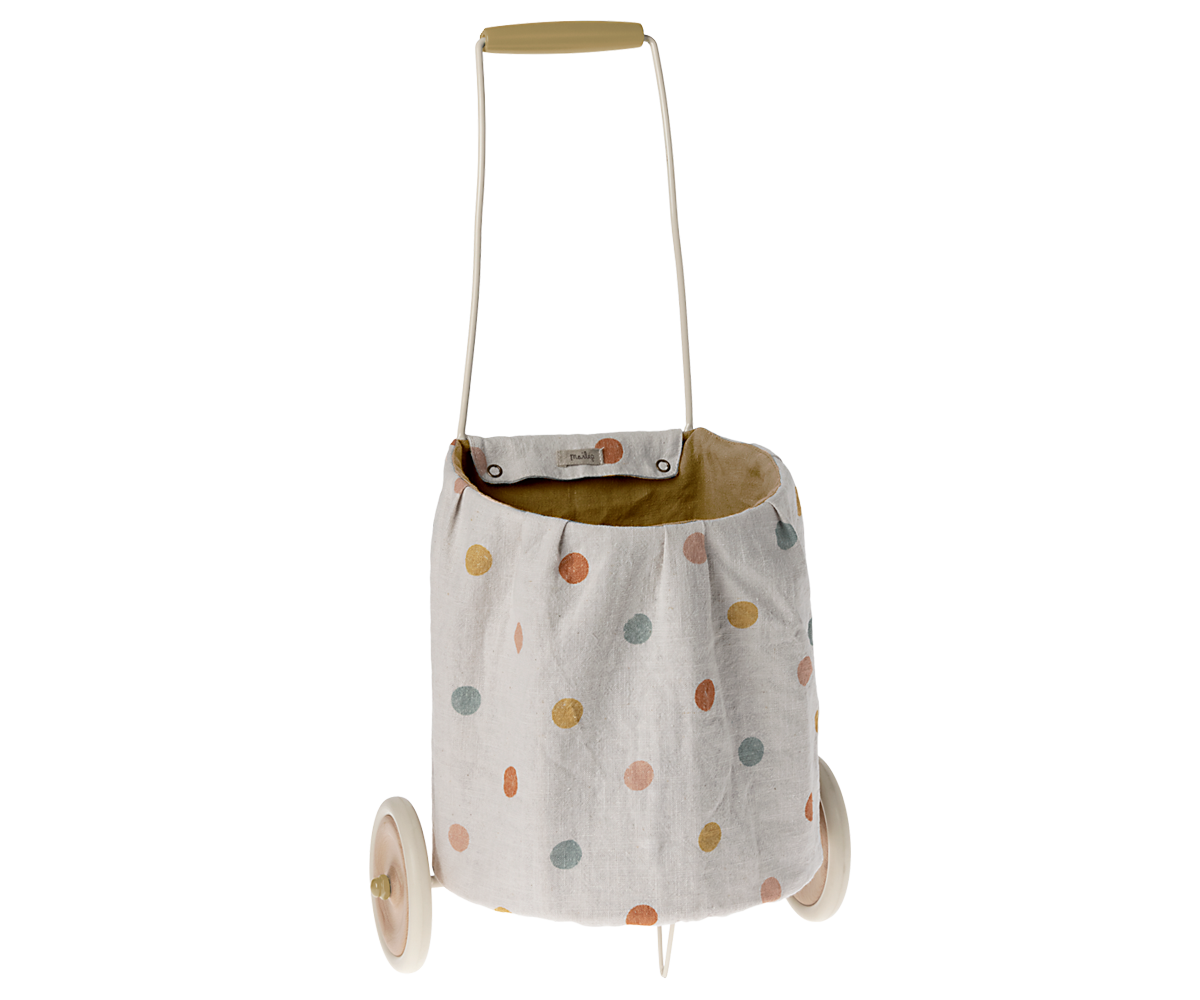 Trolley, Multi dots - Yellow
