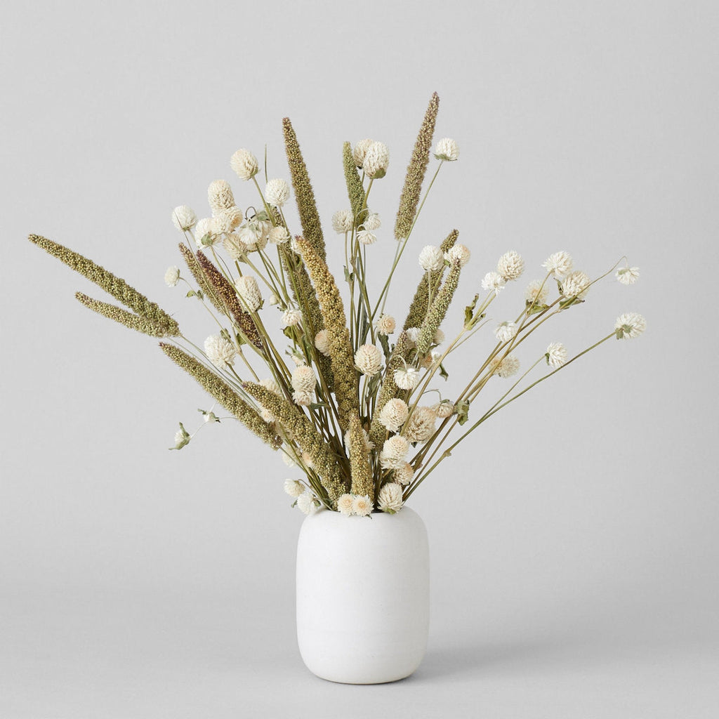 Oval Vase In Eggshell