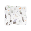 Cotton Muslin Swaddle Blanket - Cats and Cauldrons