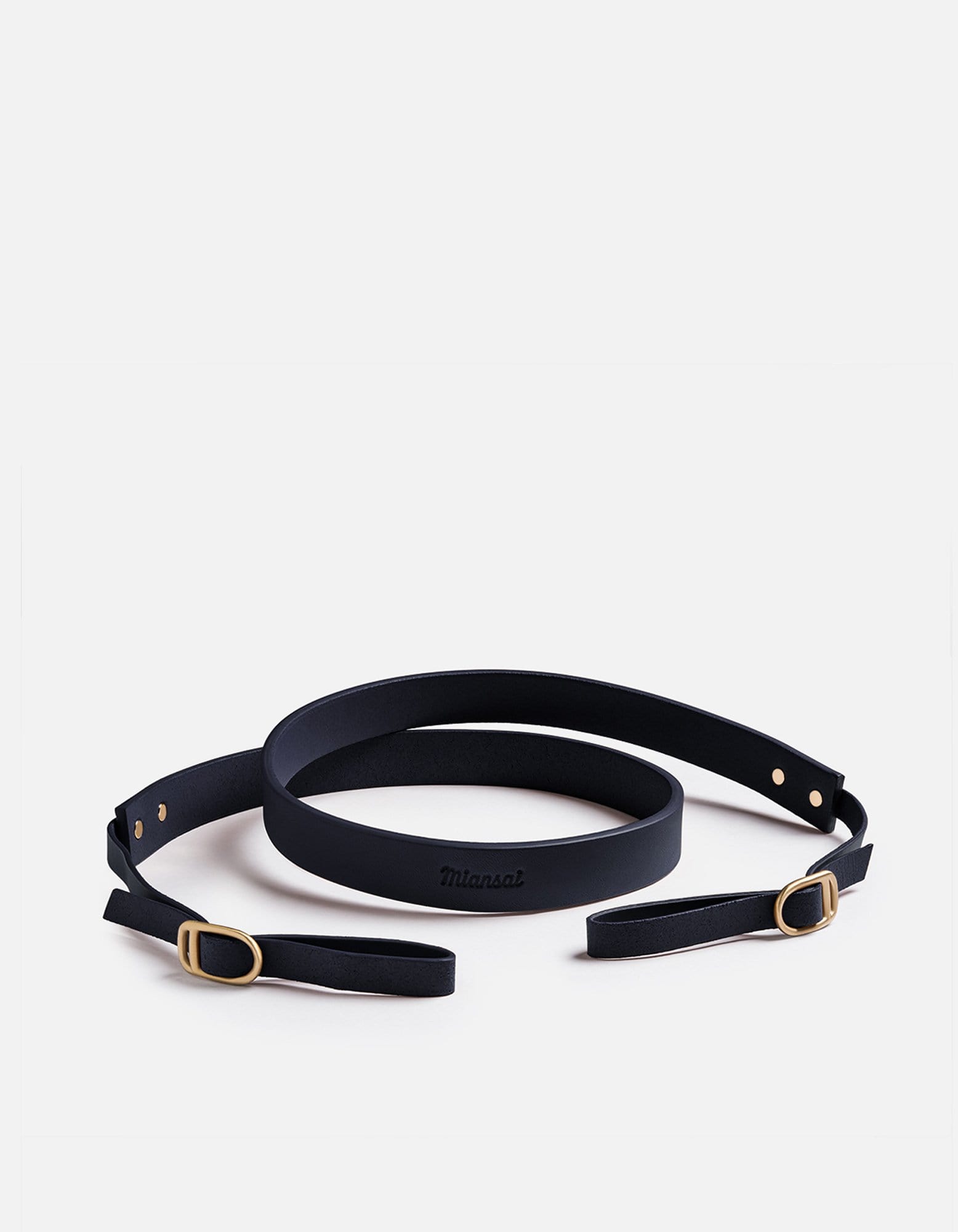 Camera Strap, Navy Leather