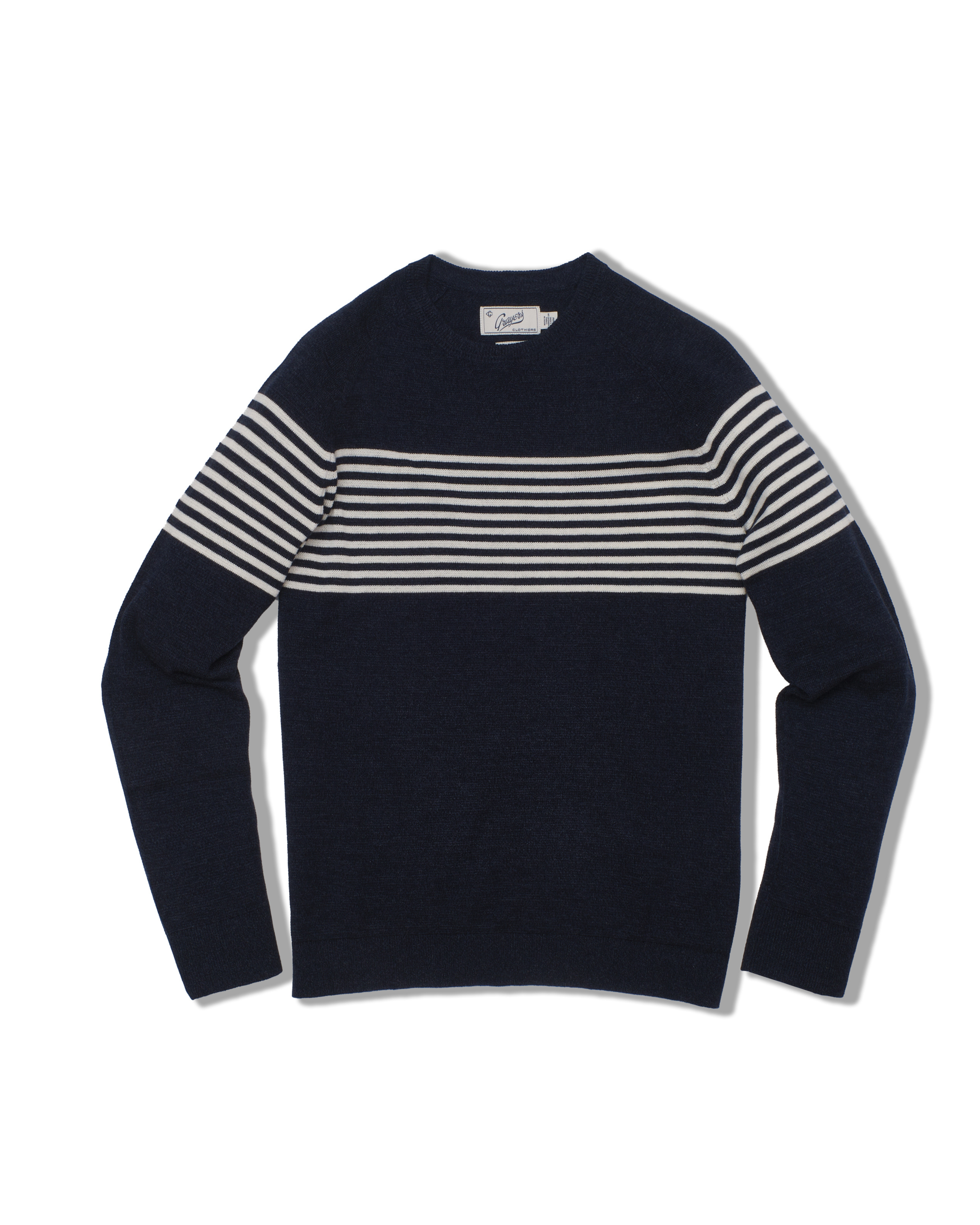 Shore Club Cotton Beach Sweater - Navy White