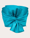 Whitney Satin Bow Strapless Top