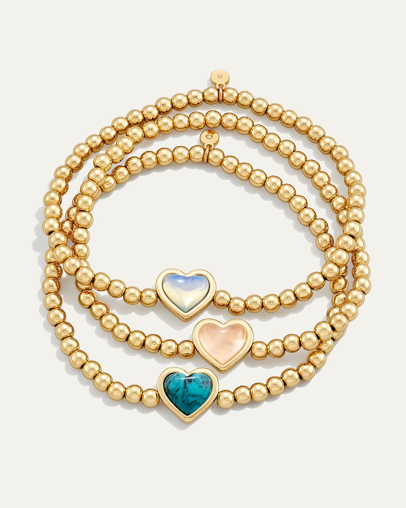 Maeve Heart Beaded Stretch Bracelet