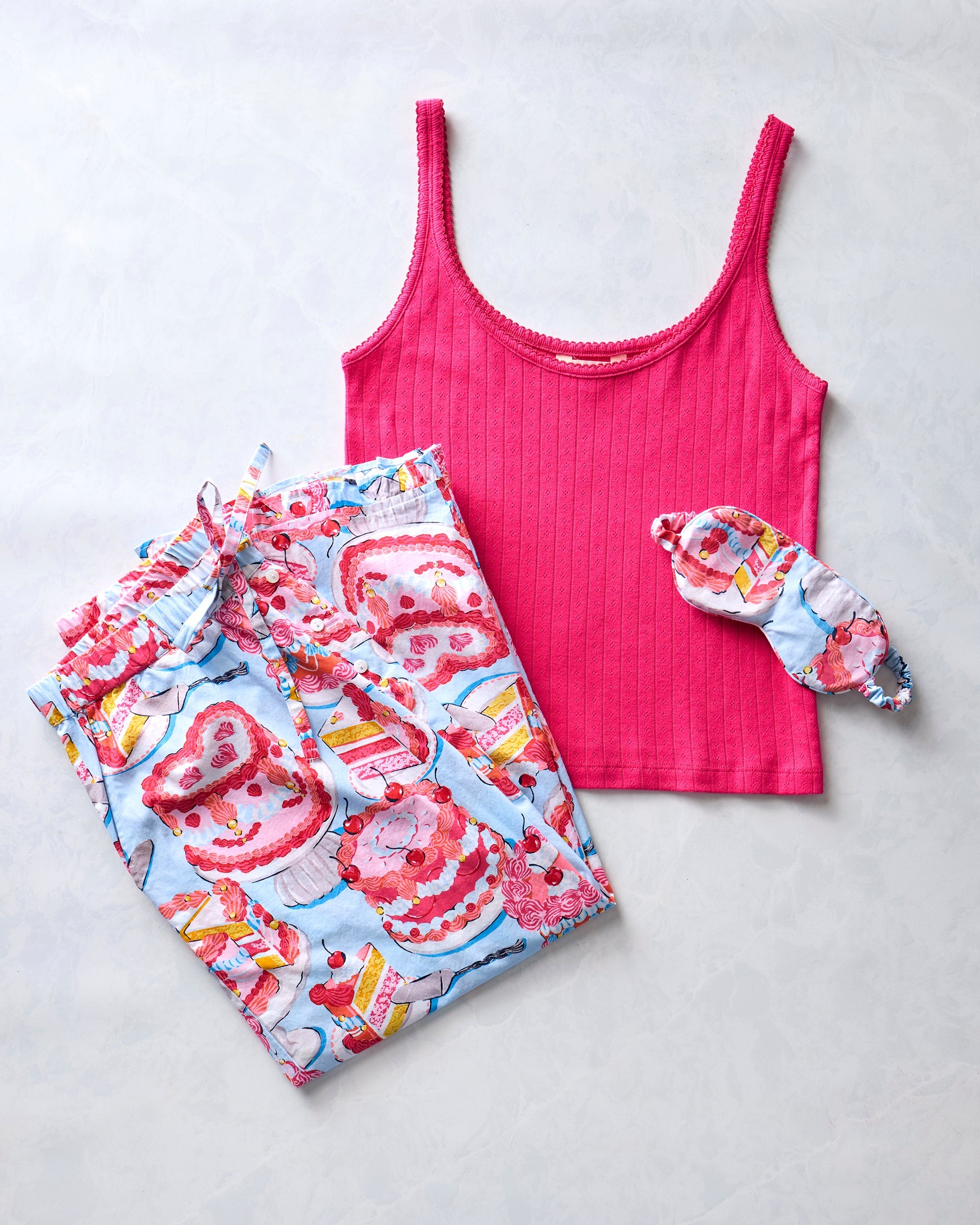 Vintage Cake - Ruffle Cropped Pants Sleepover Bundle - Multi