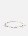 Sania Pearl Anklet, Gold Vermeil