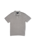 James Featherweight Sweater Polo - Gray Cream
