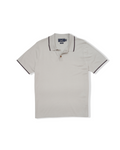 Cloud Cotton Viscose Sweater Polo - Limestone