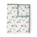 Cotton Muslin Quilted Throw - Snow Day