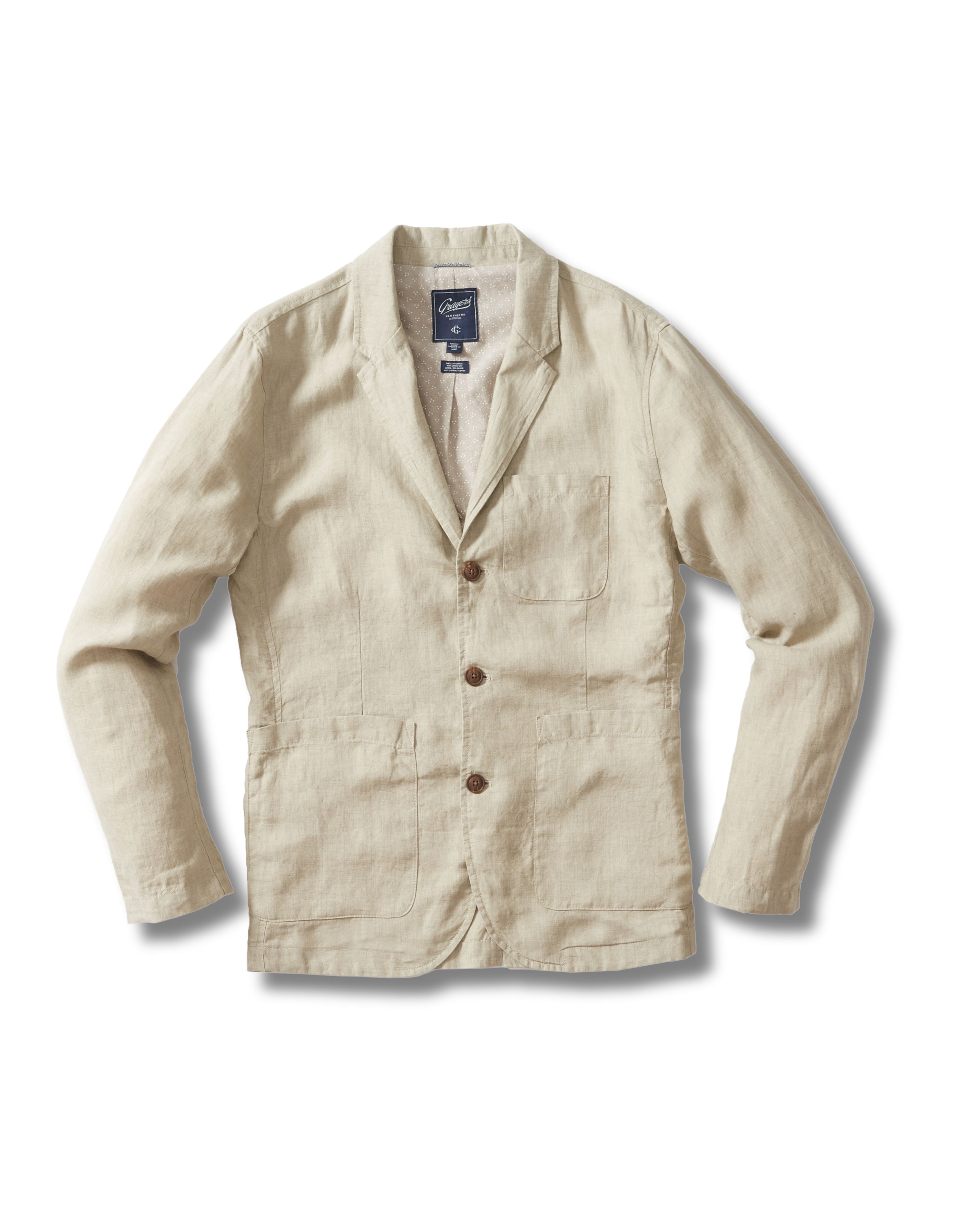 Aventura Washed Linen Blazer - Safari
