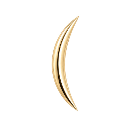 High Polish Curved Earring