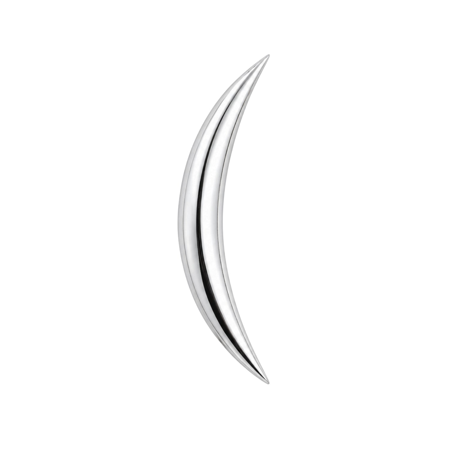 High Polish Curved Earring
