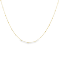 14K Gold Satellite Ball Choker