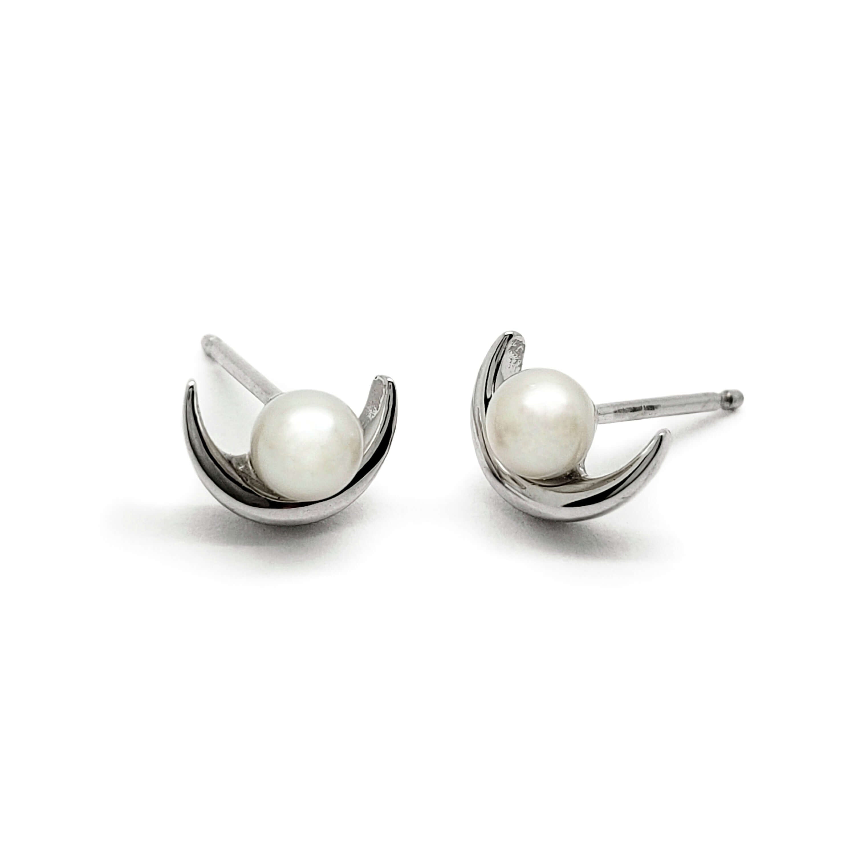 Pearl Moon Studs