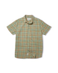 Light Weight Power Loom Short Sleeve Shirt - Basil Maroon Plaid
