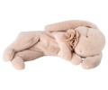 Sleeping bunny plush, Small - Powder
