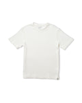 Clint Waffle Cotton Short Sleeve Crew - Antique White