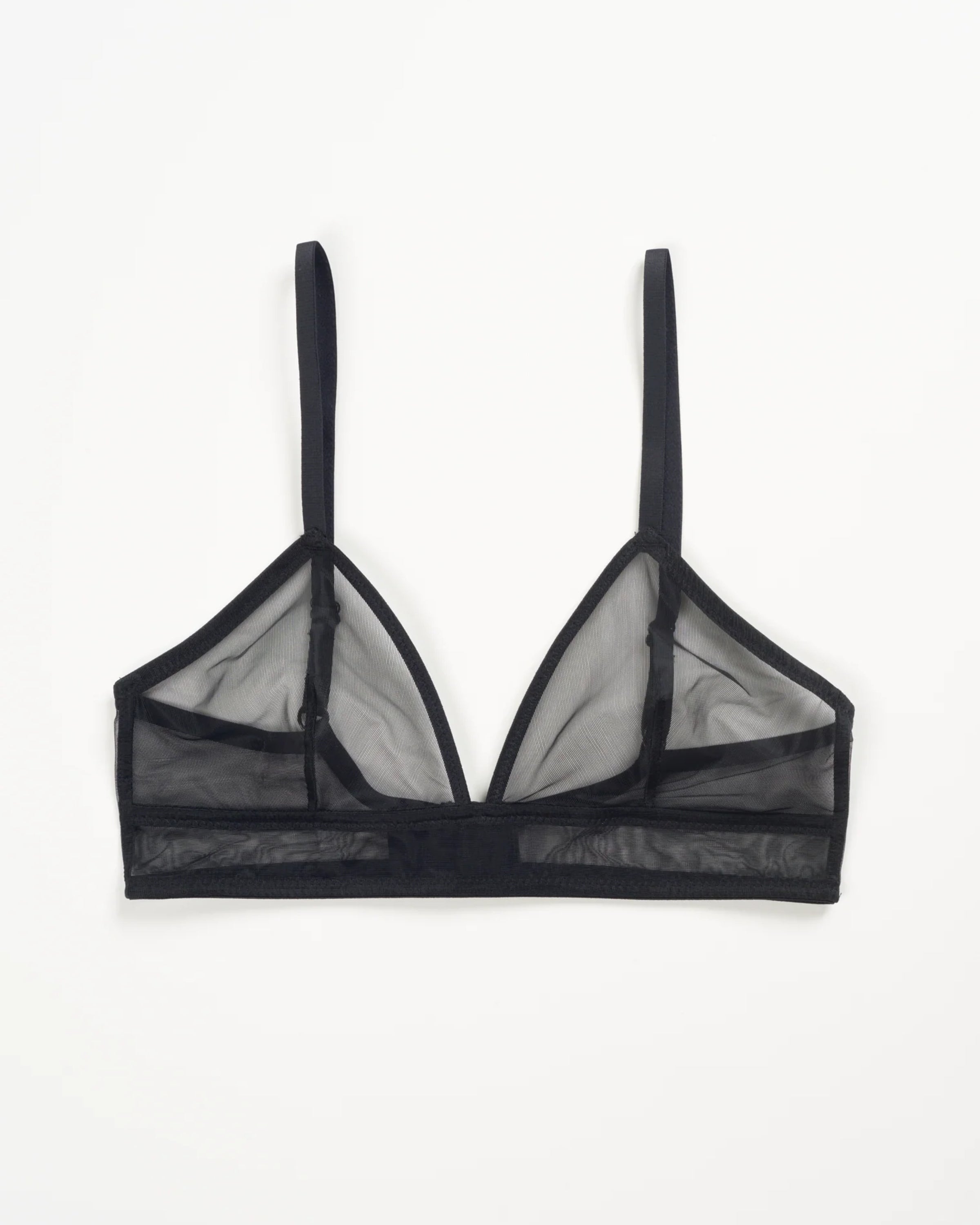 Bare Minimal Soft Triangle Bra in Black