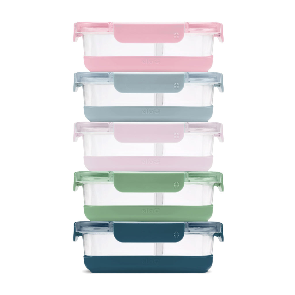Ello Duraglass Refresh™ Meal Prep Containers, Set of 5