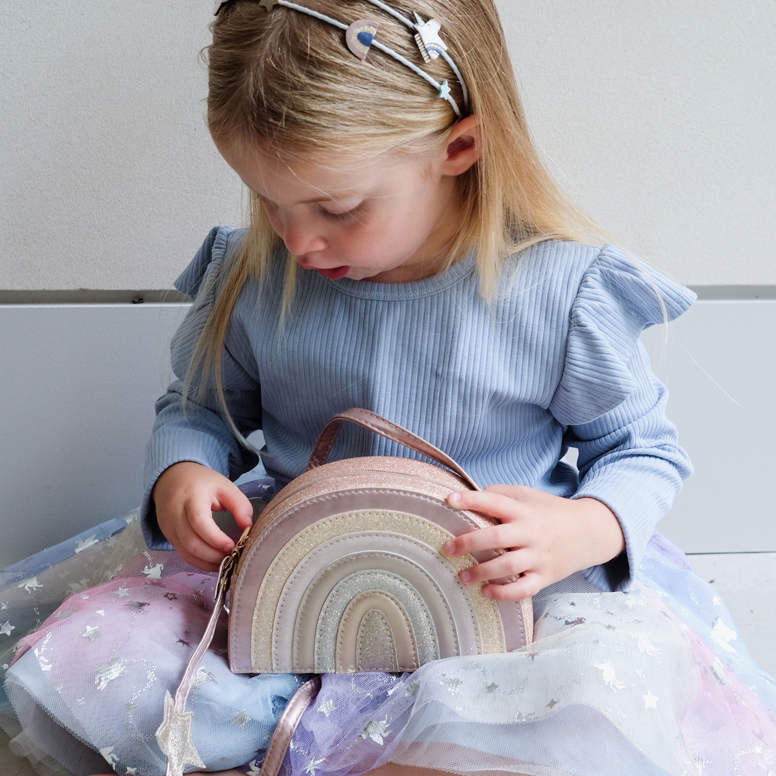 Mimi & Lula Pink Rainbow bag