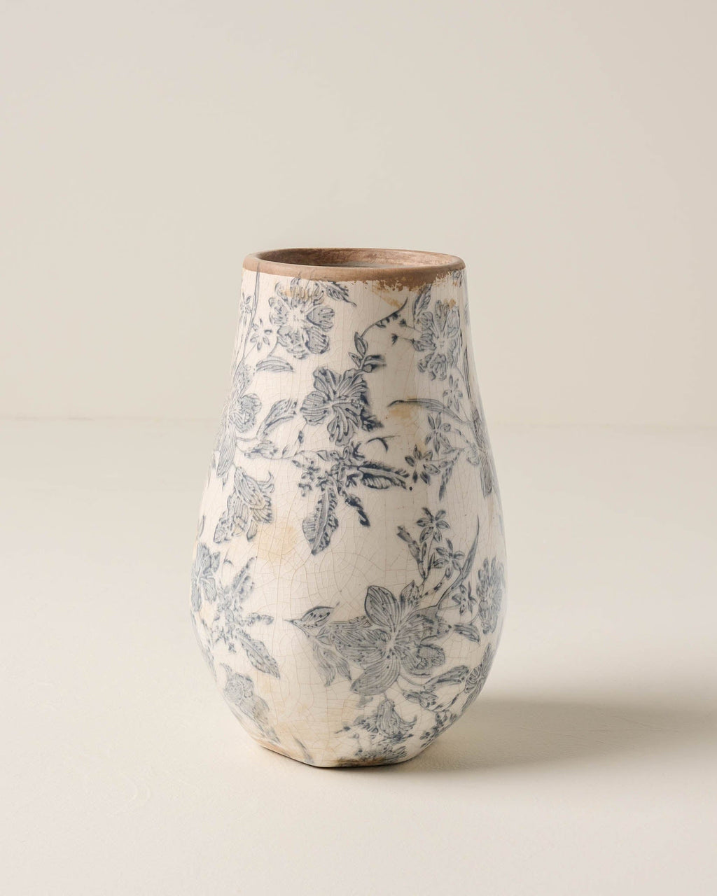 Black and White Distressed Vase