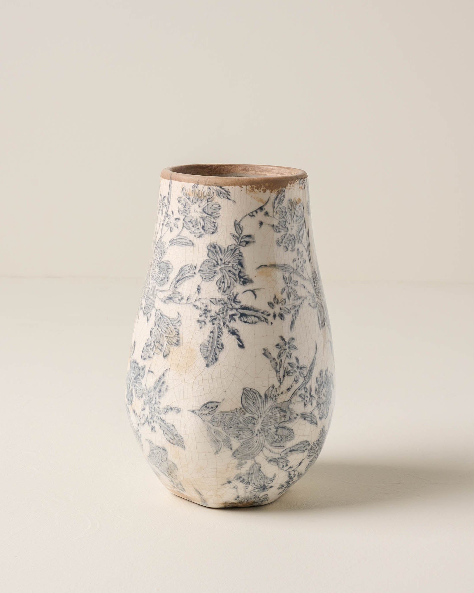 Black and White Distressed Vase