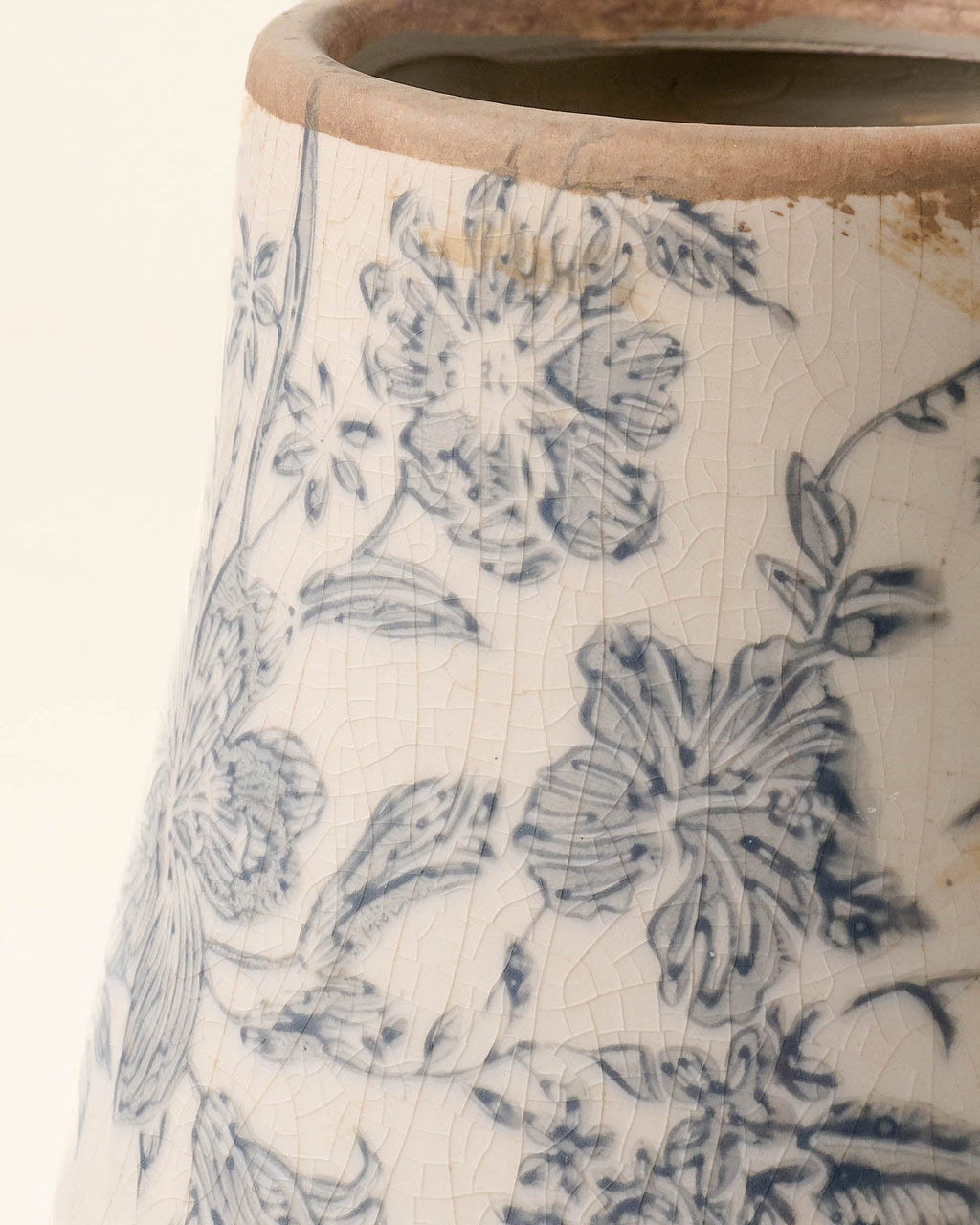 Black and White Distressed Vase