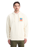 Patchwork Applique Artwork Relaxed Fit Hoodie