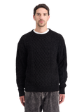Drop Shoulder Chenille Cable Knit Sweater