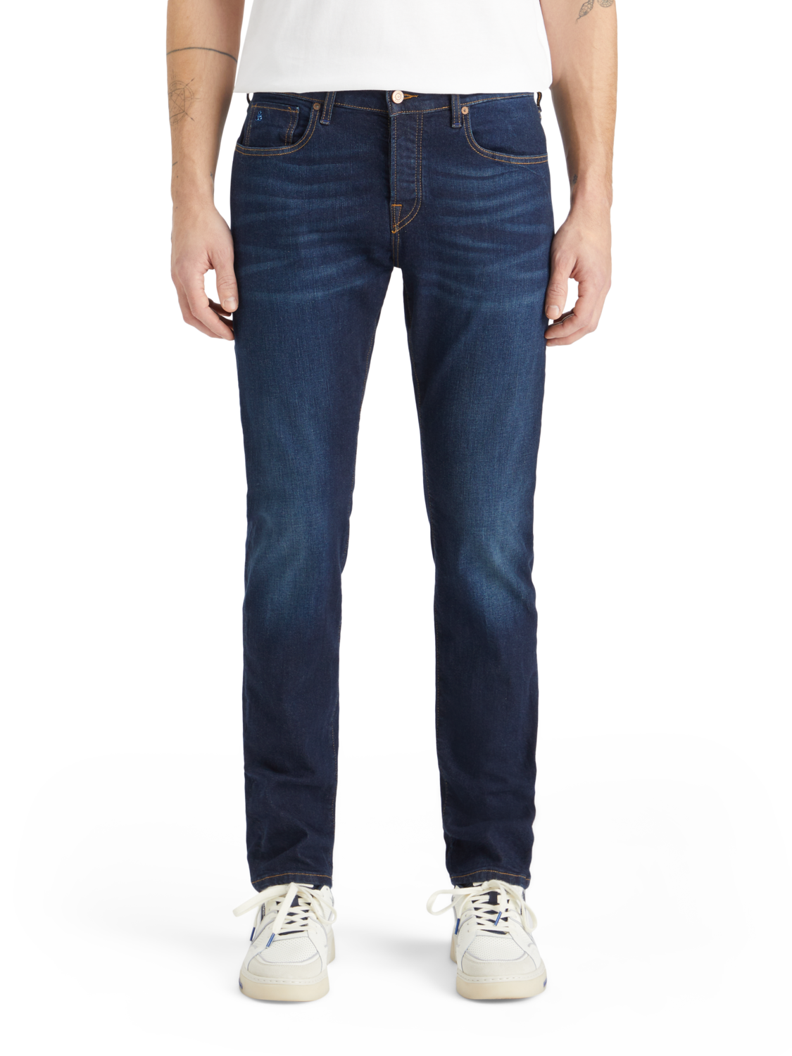 Essentials — Ralston Regular Slim Jeans | Beaten Blue