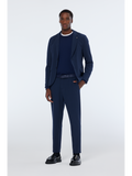 Single-Breasted Seersucker Check Relaxed Fit Blazer