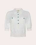 Masaki Short-Sleeve Polo Sweater