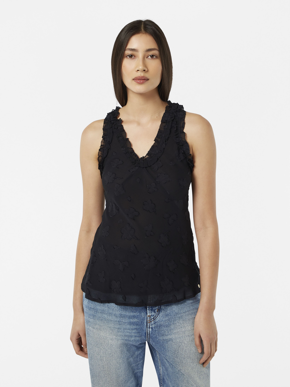 Ruffled Tank Top