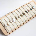 Gold Dipped Freshwater Baroque Pearl Bracelet (1B01a)