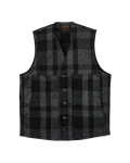 Mackinaw Wool Vest - Charcoal / Black Heritage Plaid