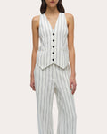 Sabina Stripe Suit Vest