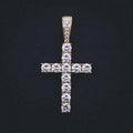 18k Vermeil Diamond Cross