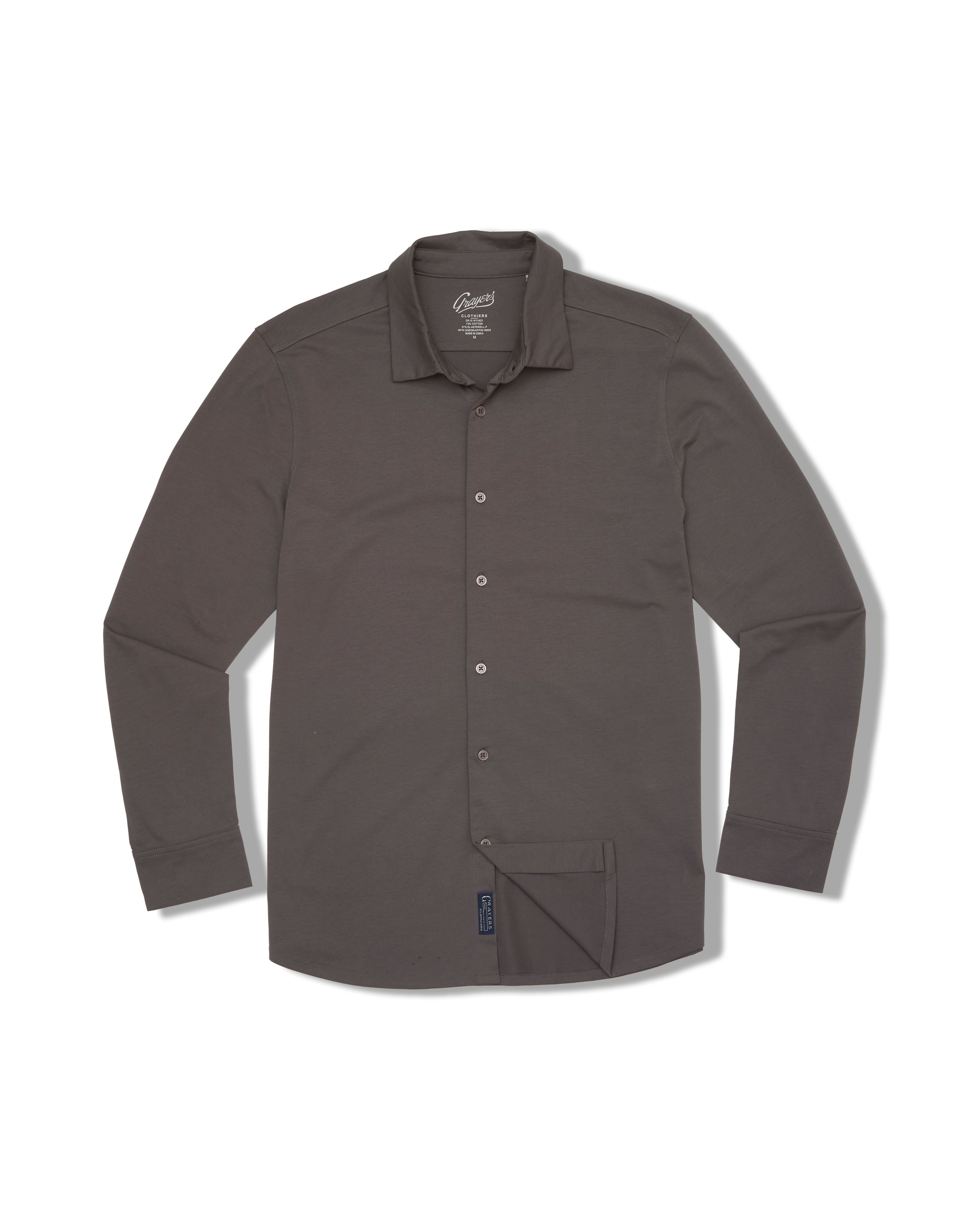 Hackett Cotton Sorona Knit Shirt - Castle Rock