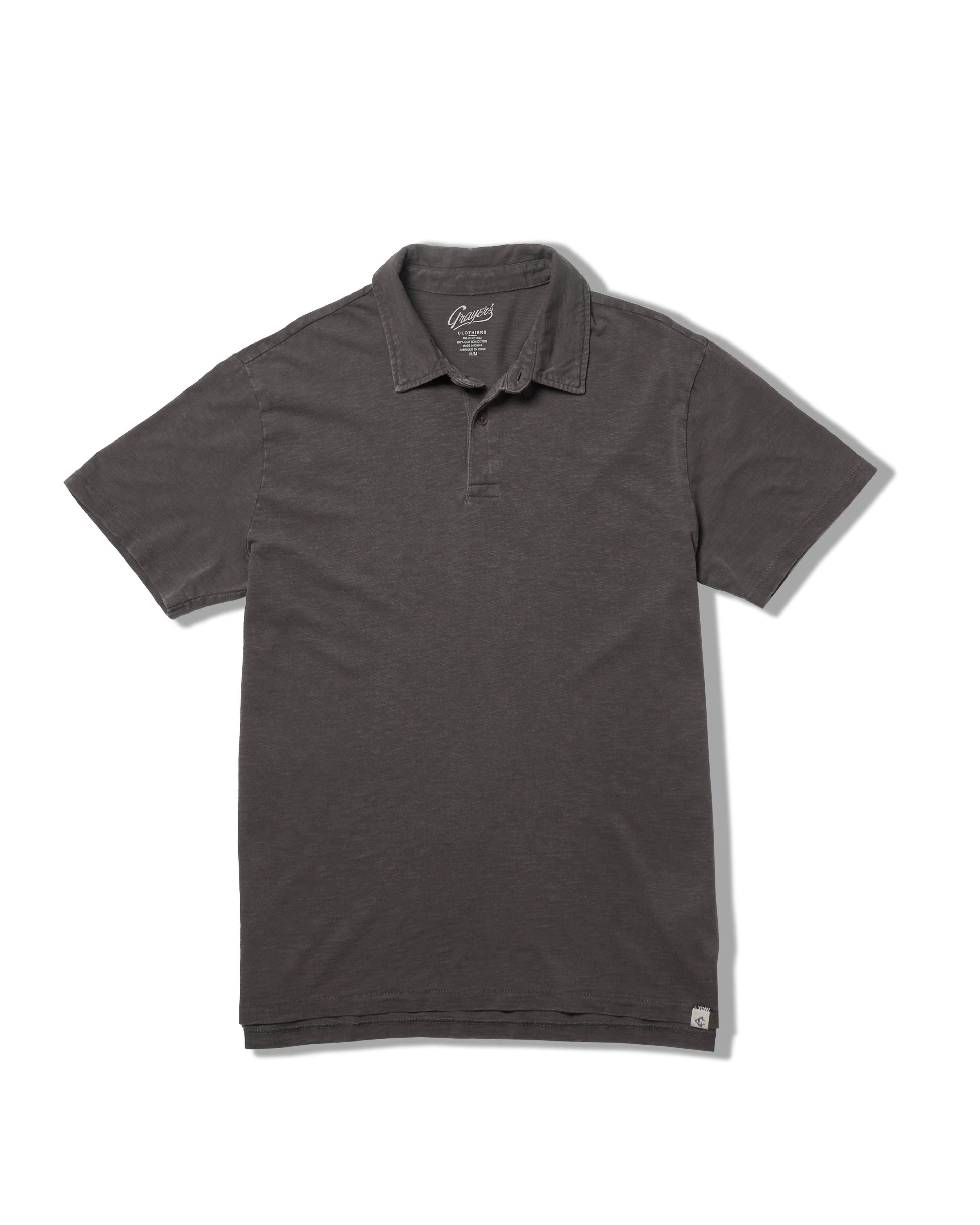 Sunwashed 2 Button Polo - Castle Rock