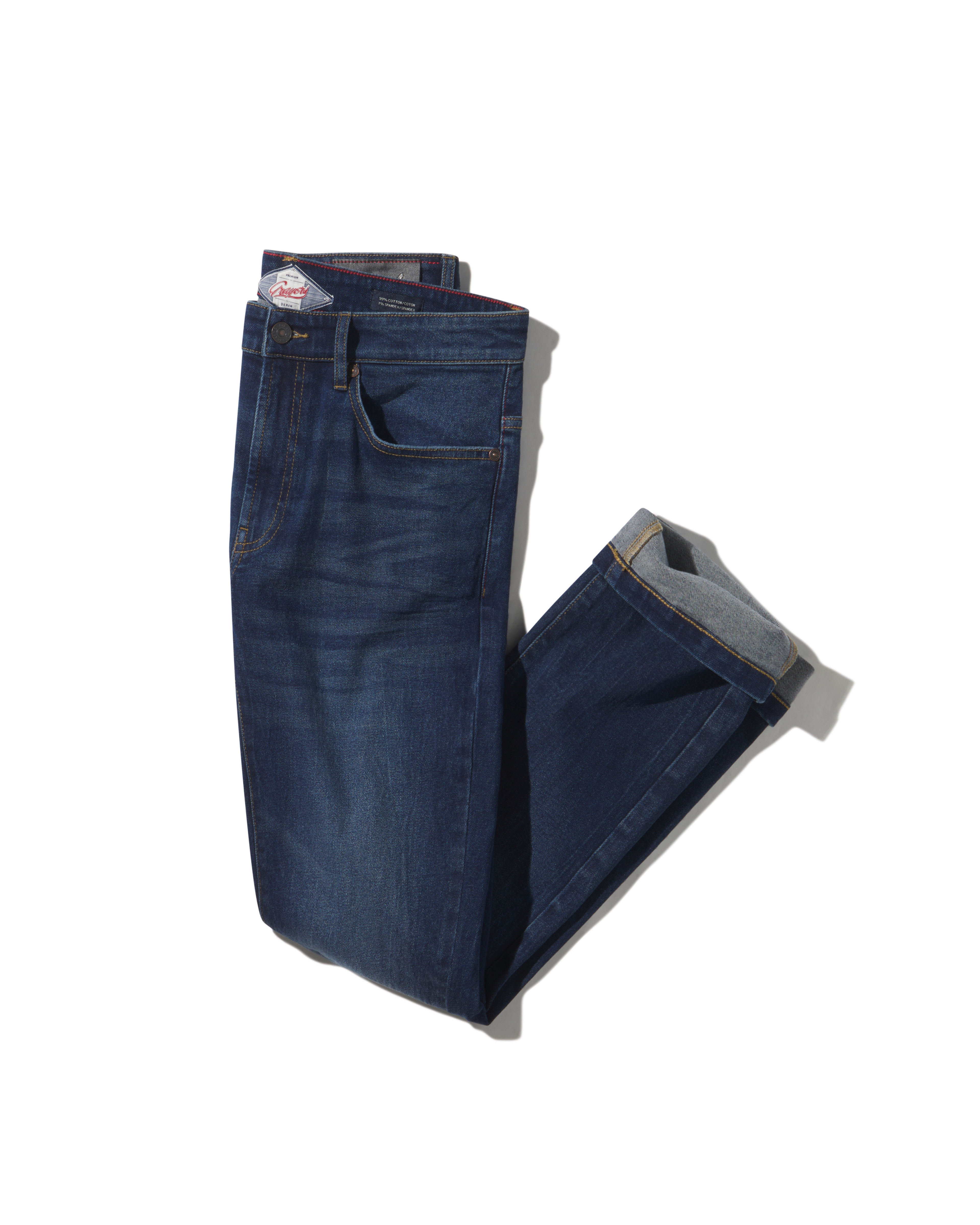 Edward Stretch Straight Fit Denim - Blue Wash