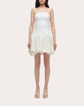 Pollie Knit Bubble Strapless Mini Dress