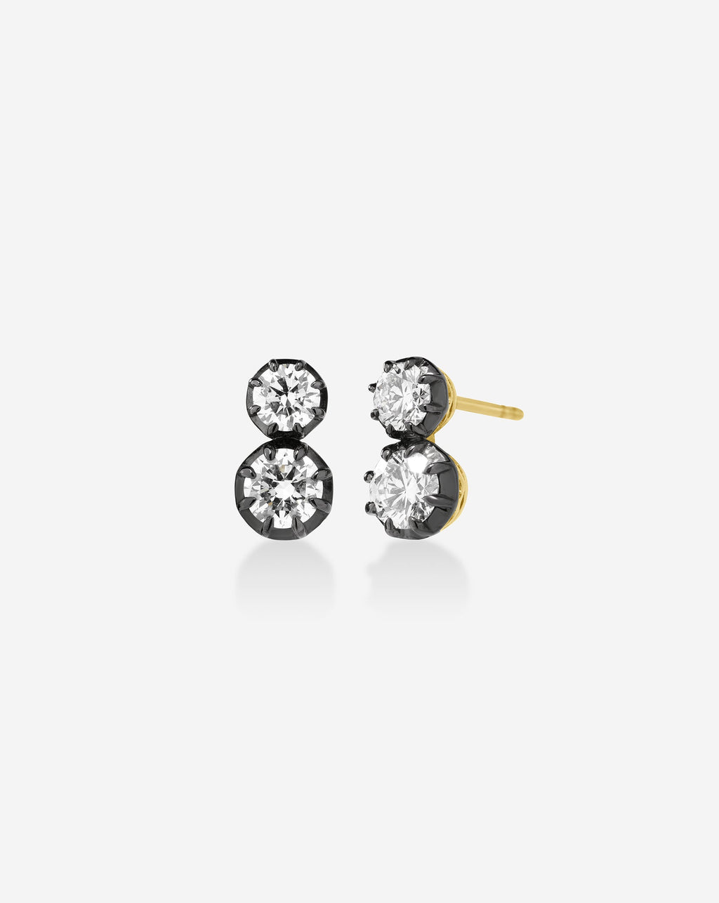 Georgian Lab Diamond Duo Studs