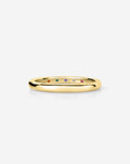 2 mm Cloud Band with Birthstone