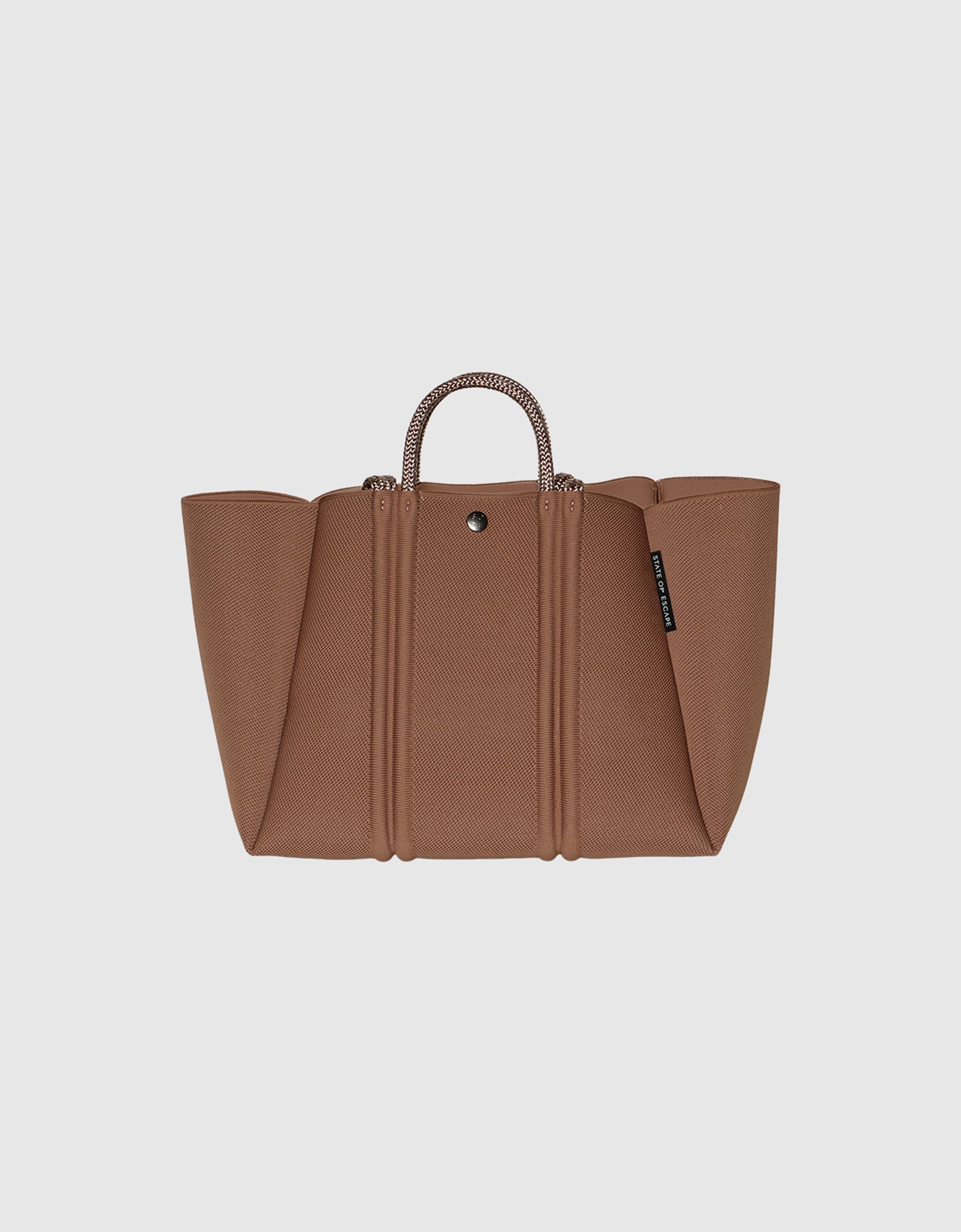 Meridian midi tote in hazelnut