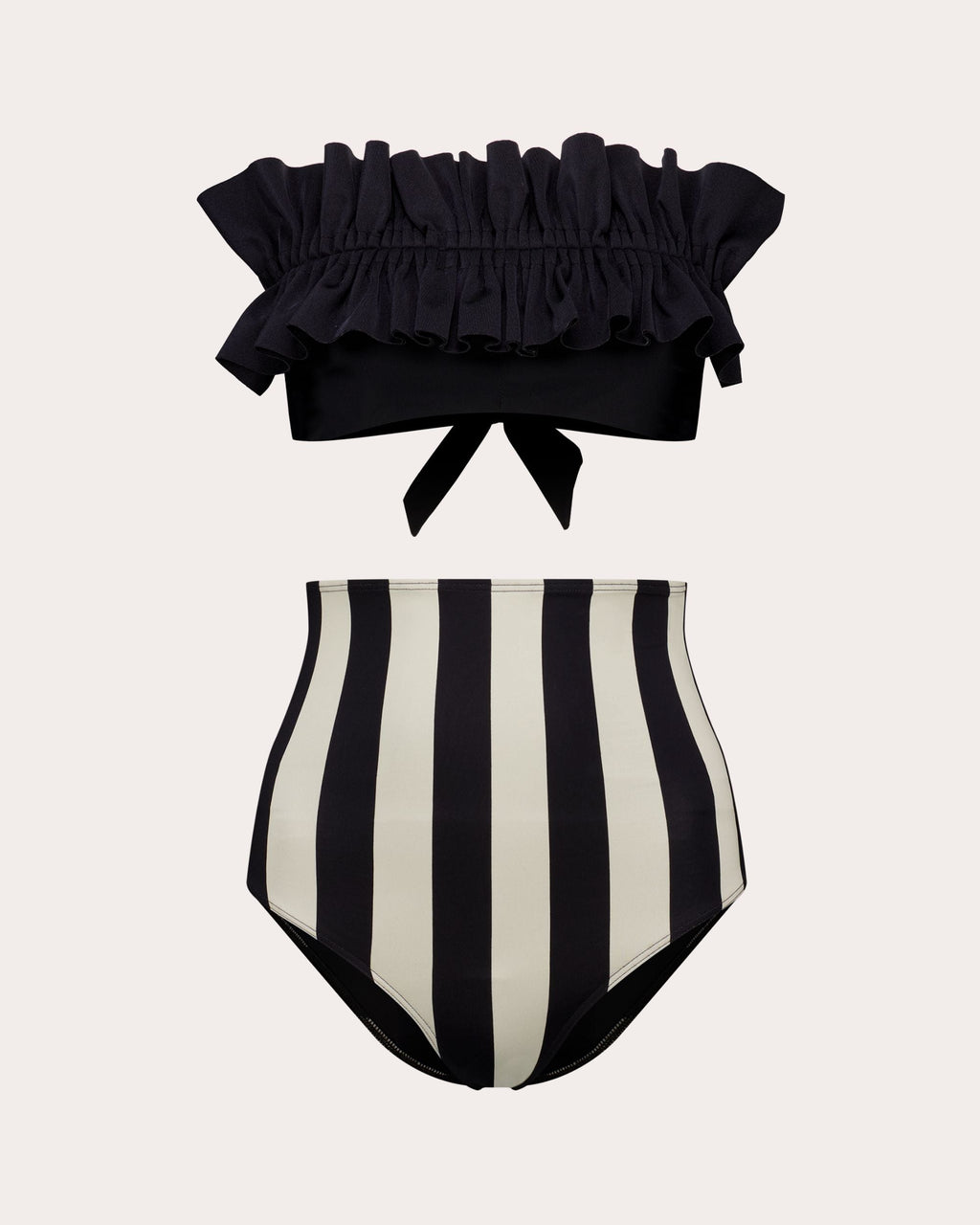 Ara Stripe High-Waist Bikini Brief