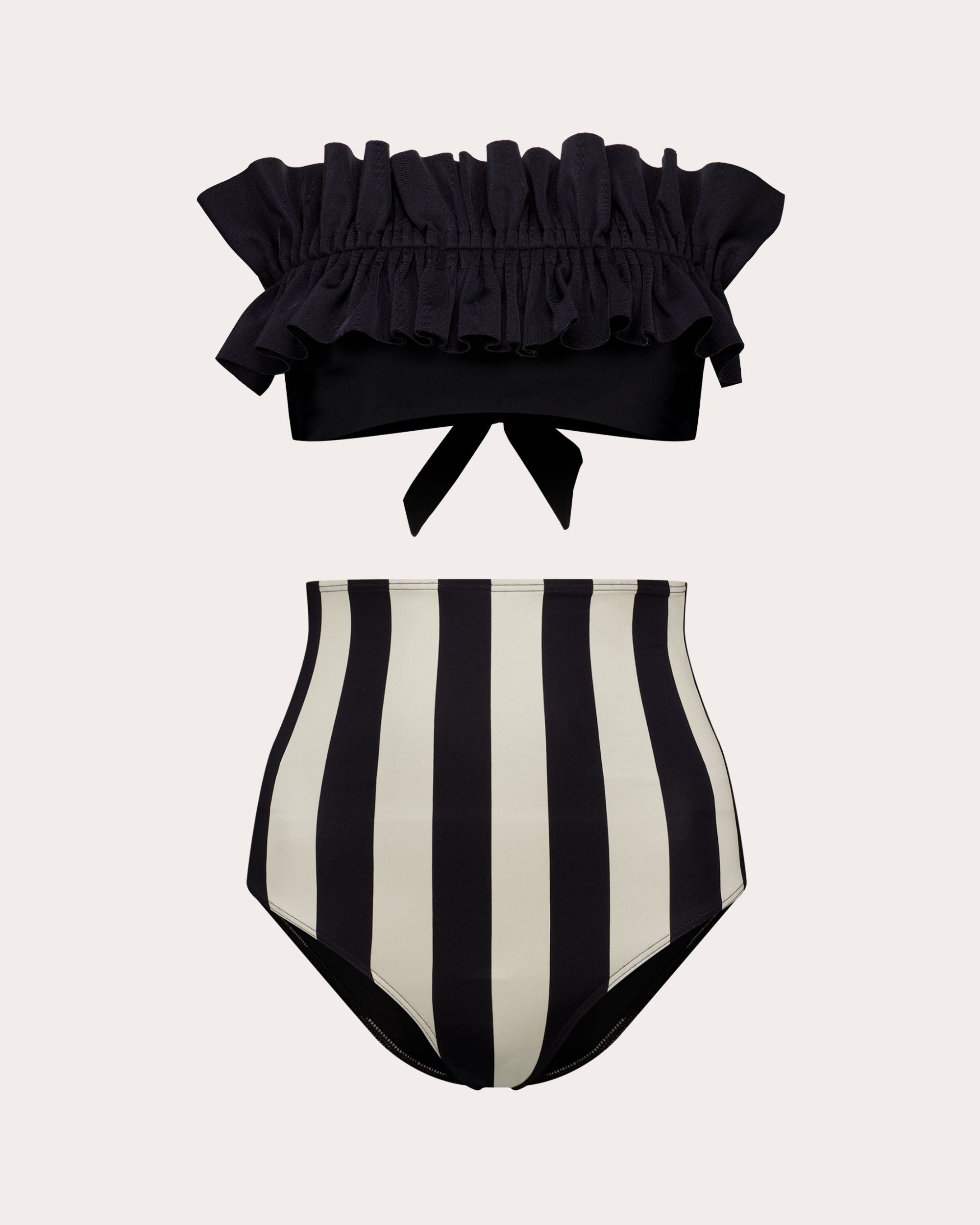 Ara Stripe High-Waist Bikini Brief