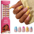 Star Bloom Medium Ballerina - Soft Gel Press On