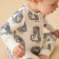 MORI x Desmond & Dempsey Tiger Clever Zip Sleepsuit