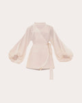 Baso Faux-Wrap Linen Romper