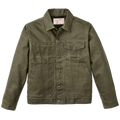 Tin Cloth Short Lined Cruiser Jacket - Military Green